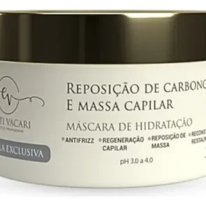Kit Carbono Shampoo + Condicionador E Máscara Elieti Vacari - Imagem 5