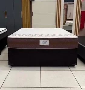 Cama Box Baú Casal Colchão Gazin Molas Flora Bege 138x188x63cm - Imagem 2