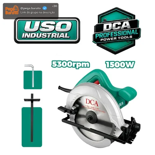 Serra Circular 185mm 7.1/4 1500w Dca Amy03-185s Industrial