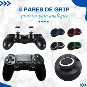 Kit 8 Grip Protetor Analógico Compatível Ps3 Ps4 Ps5 Xbox - Imagem 3