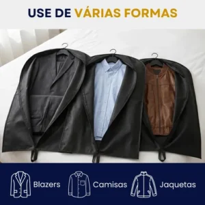 Capa De Terno Impermeavel C Zíper Proteçao Antimofo P Roupas - Imagem 7