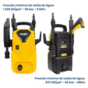 Lavadora De Alta Pressão Vonder Leve Lav 1300 90bar - Cor Amarelo-Preto Frequência 60 Hz - Imagem 11