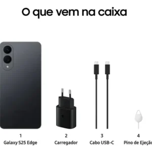 Celular Samsung Galaxy S25 Edge 5g, 512gb, 12gb Ram, Câmera Dupla De Até 200mp, Tela Grande De 6.7 - Titânio Jetblack - Imagem 7