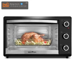 Forno Elétrico Britânia 44L Preto Dupla Resistência 1500W BFE44P 127V - Imagem 1