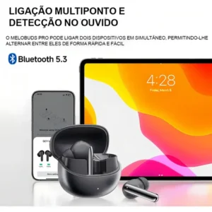 Fone De Ouvido Qcy HT08 Melobuds Pro Anc Conexão Cor Preto - Imagem 5