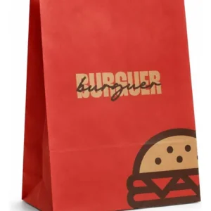 Saco Kraft Delivery 32x22x12cm 50 Un Hamburguer Lanche - Imagem 7