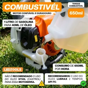 Soprador A Gasolina De Folhas Profissional 2t 25cc 7500rpm - Imagem 10