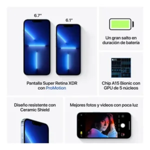 Apple iPhone 13 Pro Max (256 GB) - Azul-sierra (Novo com caixa aberta) - Imagem 8