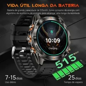 Relógio Inteligente Cardíaco Chamadas Bluetooth Esportivos - Imagem 11