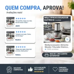 Multiprocessador Alimento Moedor Triturador Eletrico 2l Inox - Imagem 8