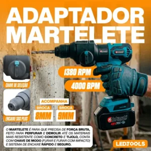 Kit Multi Ferramentas 5 Em 1 A Bateria 48v Profissional - Imagem 6