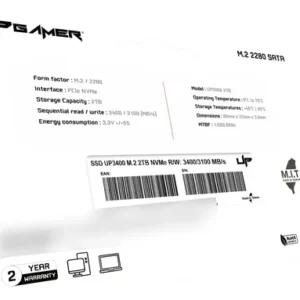 SSD M.2 NVMe 2TB UP Gamer Interno Para Desktop e Notebook - Imagem 8