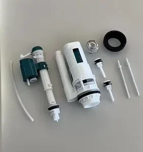 Kit Descarga Caixa Acoplada Reparo Completo Duplo Botão Mecanismo Universal Tipo Para Bacia Vaso Sanitário Louça Privada 3/6 Litros Superior Banheiro Casa Residencial Comercial Vmd Homecenter - Imagem 14