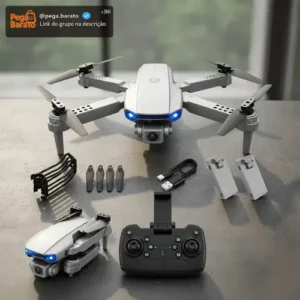 Drone Pro Full Hd Dobrável Wi-fi Câmera Completo 2 Baterias - Imagem 1