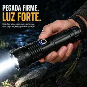 Lanterna Tática Militar T9 Mais Forte Do Mundo Potente Led Recarregável - Imagem 5