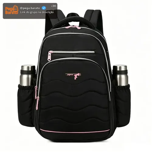 Mochila feminina, impermeável, reforçada, com capacidade para laptop de 15,6 polegadas, 24L, mochila para viagens diárias e para a escola