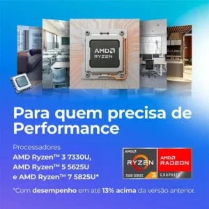 Notebook Positivo Vision R15M com Minitela, AMD Ryzen 3, 8GB de RAM e SSD de 256GB - Imagem 10