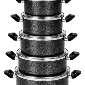 Kit Jogo De Panelas 6 Peças Com Tampa De Vidro Para Cozinha - Imagem 5