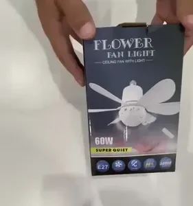 Ventilador de Teto Woosh Flower 60W com Luz LED e Controle Remoto Nohara - Imagem 14