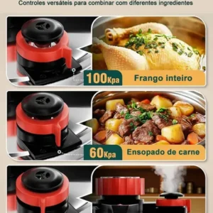 Panela de Pressão Profissional SHANYIN de Alumínio 6 L com Fechamento Externo para Indução e Gás - Imagem 7