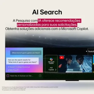 Smart TV LG QNED AI 4K QNED82 86 polegadas 2025 Cores Dinâmicas QNED Processador α7 AI Ger 8 - Imagem 7