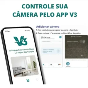 Câmera Segurança Ip Wifi 360 Lâmpada Prova Dágua Giratoria - Imagem 6