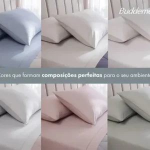 Jogo De Cama Queen Buddemeyer Cotton Essential Cor Bege - Imagem 6