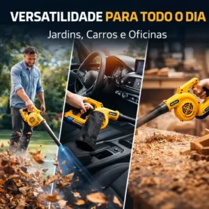 Soprador Portátil De Folhas Aspirador 2 Baterias 48v Bivolt - Imagem 10
