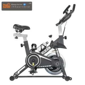 Bicicleta Ergométrica Spinning Inércia 5kg Velocron V500 Preto - Imagem 1