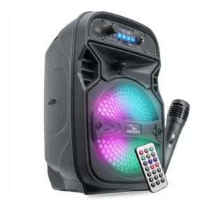 Caixa de Som Bluetooth Grasep D-BH6101 2.1 Canais Preto Com Rádio e LED - Imagem 4