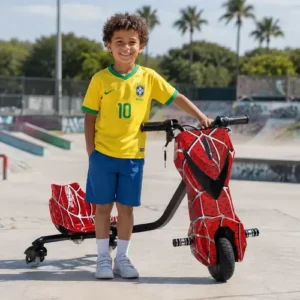 Patinete Elétrico Infantil 6.5 Bluetooth Led 350w Até 120kg - Imagem 8