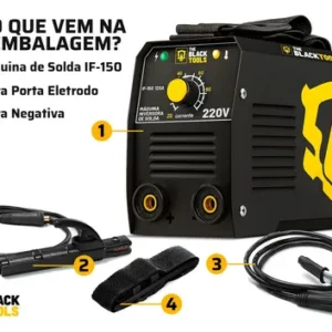 Máquina Solda Inversora Mma The Black Tools Preto 50/60hz Voltagem - Imagem 3