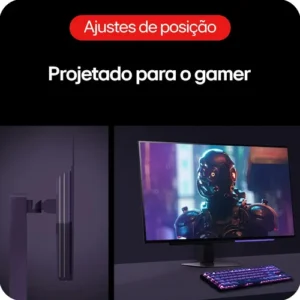Monitor LG OLED UltraGear 27GX704A-B 27", 240Hz, QuadHD 2K, 0.03ms (GtG), NVIDIA G-SYNC, AMD FreeSync Premium Pro, Vesa AdaptiveSync, HDR True Black 400 - Imagem 5