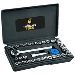 Kit Ferramentas The Black Tools com Jogo de Soquetes 40 Peças e Chaves Combinadas de 6 a 22mm - Imagem 8