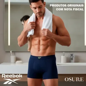 Kit 4 Cuecas Boxer Reebok Algodão Sem Costura Box Premium - Imagem 6