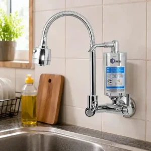 Torneira com Filtro para Cozinha Bica Flexível Móvel Em Abs Carbon Block Purificador De Agua Com Refil Instalado Registro 1/4 de Volta Gourmet Parede Luxo Chuveirinho 2 Modos de Jatos - Imagem 10