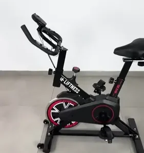 Bicicleta Ergométrica Spinning Vermelho Profissional Liftness SP50VM Silenciosa - Imagem 2