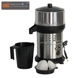 Espremedor de Fruta Industrial Metal Fenix 500W Inox Bivolt Limão Laranja - Imagem 1