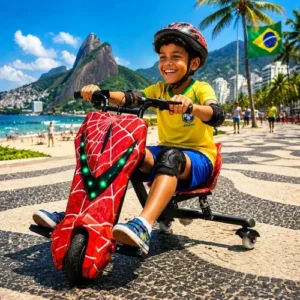 Patinete Elétrico Infantil 6.5 Bluetooth Led 350w Até 120kg - Imagem 9