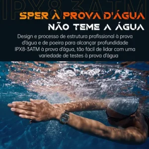 Relógio Inteligente Cardíaco Chamadas Bluetooth Esportivos - Imagem 6