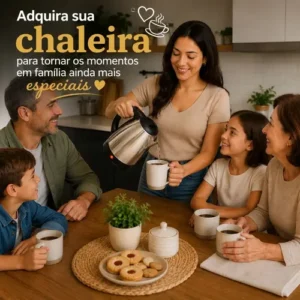 Chaleira Elétrica Térmica Jarra Bule Tampa Cozinha 1,8l 110v - Imagem 4