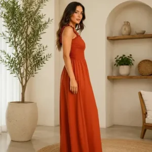 Vestido Longo Feminino Casual Moda Evangelica Duna Elegante - Imagem 5