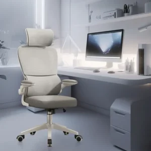 Cadeira Escritório Ergonômica Python Fly B07 Cinza Com Suporte Lombar - Imagem 9