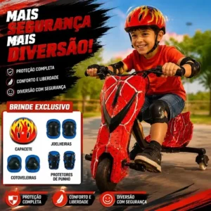 Patinete Elétrico Infantil 6.5 Bluetooth Led 350w Até 120kg - Imagem 4