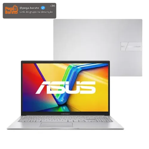 Notebook Asus Vivobook 15 X1504va Intel Core I5 1334u 8gb Ram 512gb Ssd Intel Iris Xe Windows 11 Home Tela 15,6 Fhd Silver - Nj1740w