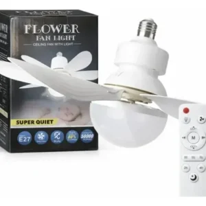 Ventilador De Teto Silencioso De 3 Modos com Lâmpada Controle Branco - Imagem 8