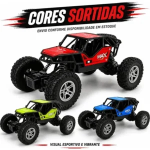 Carrinho Controle Remoto Rally Jipe Max Carro Grande Bateria Recarregavel Off Road Com Amortecedores 4x4 Brinquedo Kizumba - Imagem 8