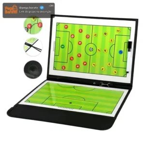 Kit Prancheta Quadro Tática Magnética Para Campo Futebol - Imagem 1