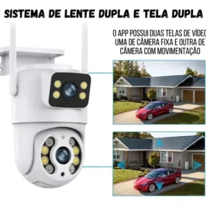 Câmera Dupla Segurança Wifi Ip Externa Lente 6mp App Yoosee - Imagem 7
