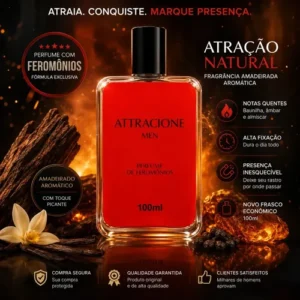 Perfume Atracione Men Masculino Novo Frasco Grande 100ml - Imagem 3